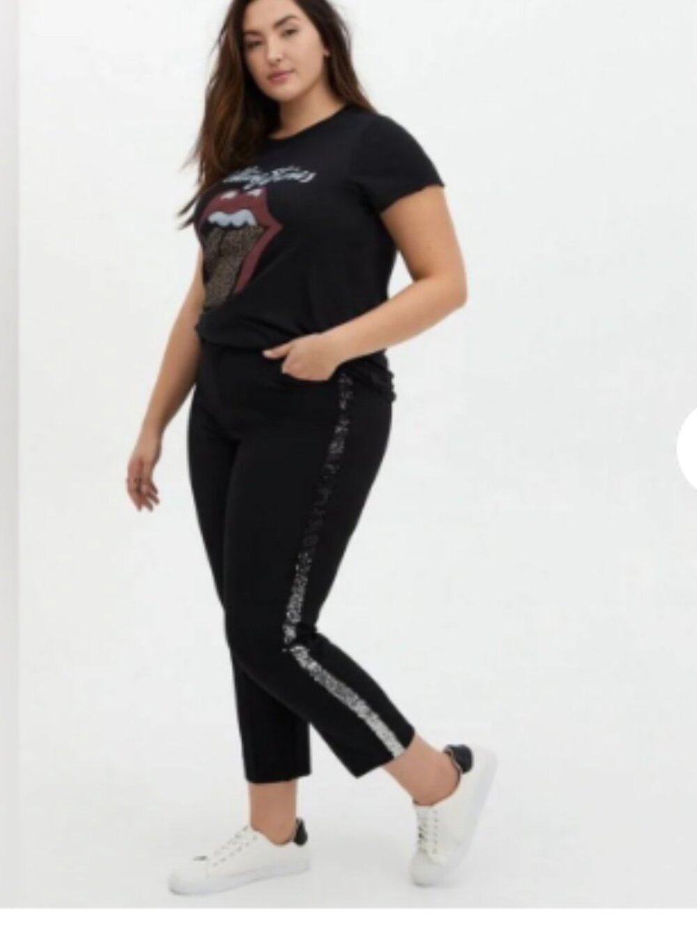 Torrid Sky High Trouser - Black & Ombre Sequin Trim Size 22